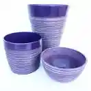 Саксия K2-11VD30-Ø31x15см, Лилав цвят