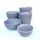 Саксия K3-11VD50-Ø51x25.4см, Бежов цвят