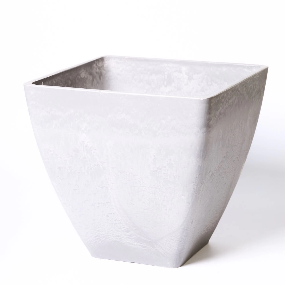 Саксия 09FB30-30x30x28см, Светлосив цвят