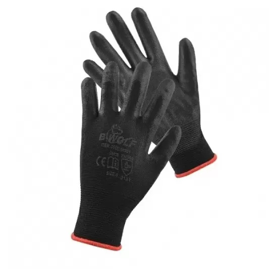 Black Work Gloves, Size 7 and 8 / BWOLF PENGUIN Black