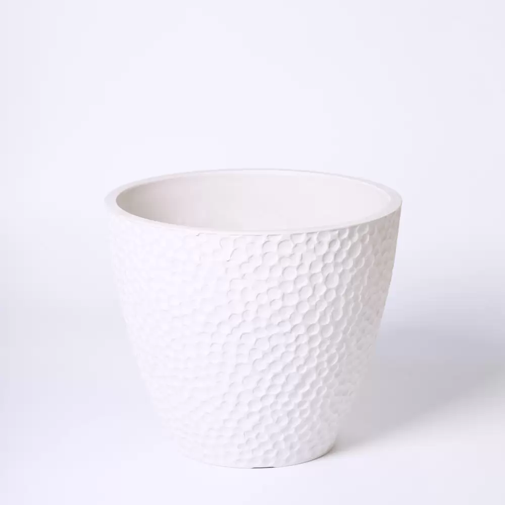 Саксия MR25-Ø25.x21.5см, Бял цвят