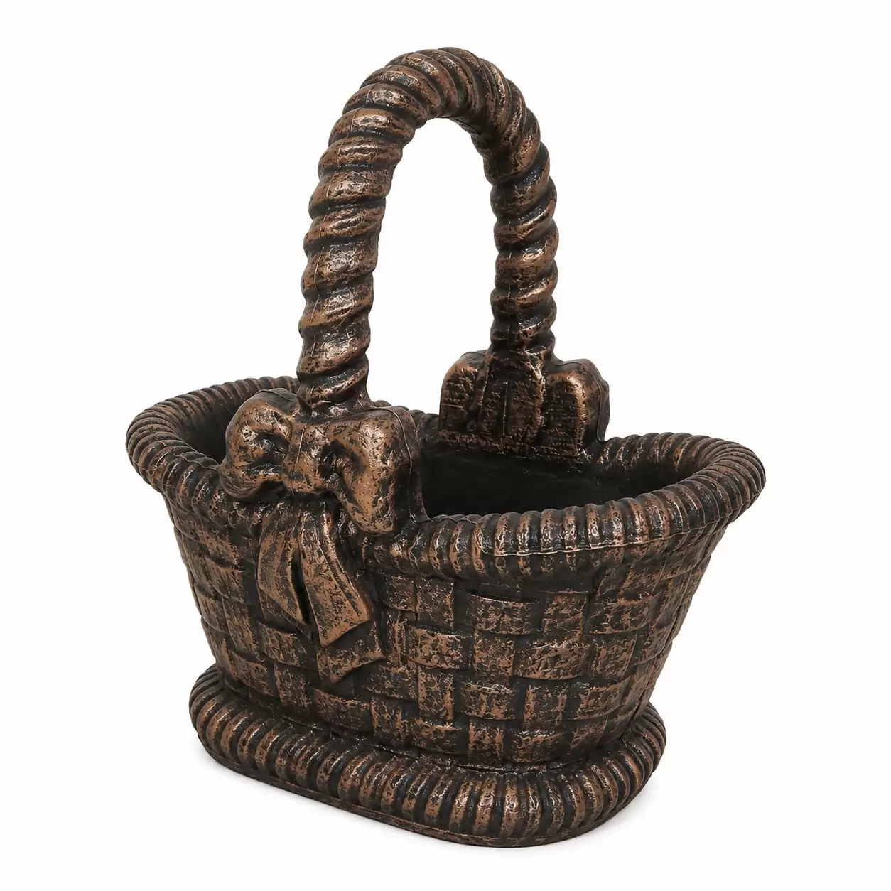Саксия Кошница Голяма L - 48x38x57см, Тъмнокафяв цвят