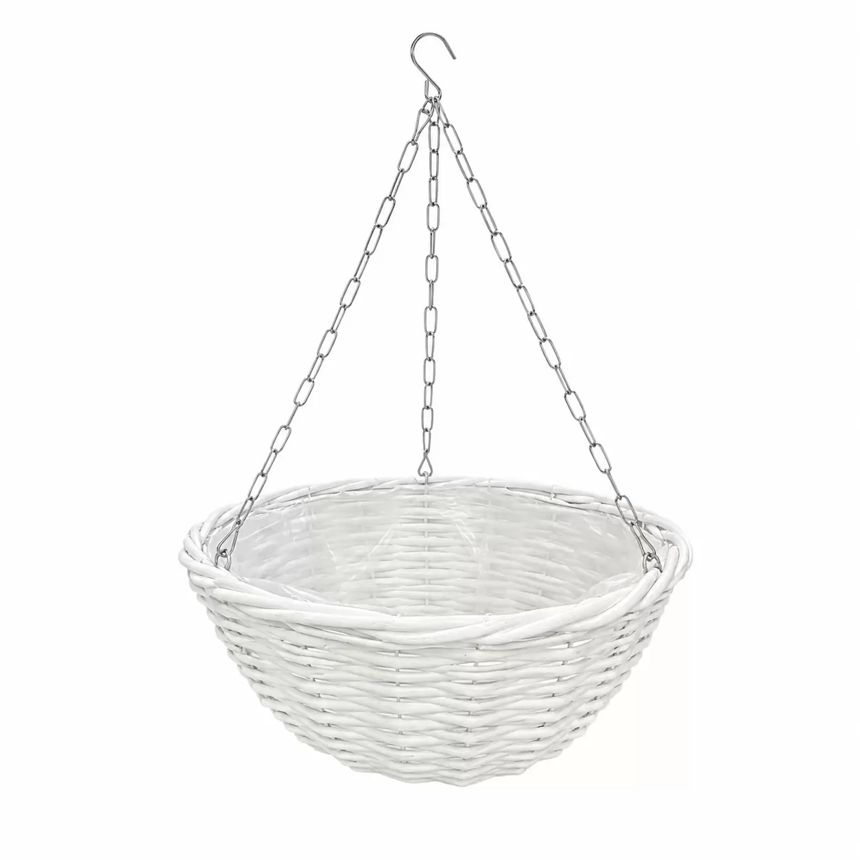 Висяща кошница Hanging Basket Willow White D40см
