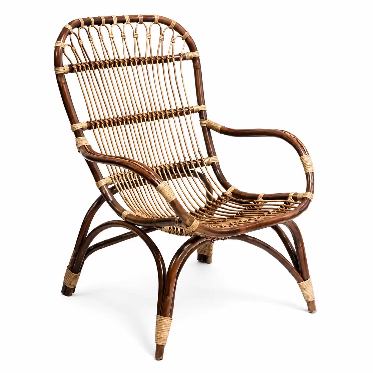 Стол Ратан Кафяв-Chair Rattan Brown 67x79x98см