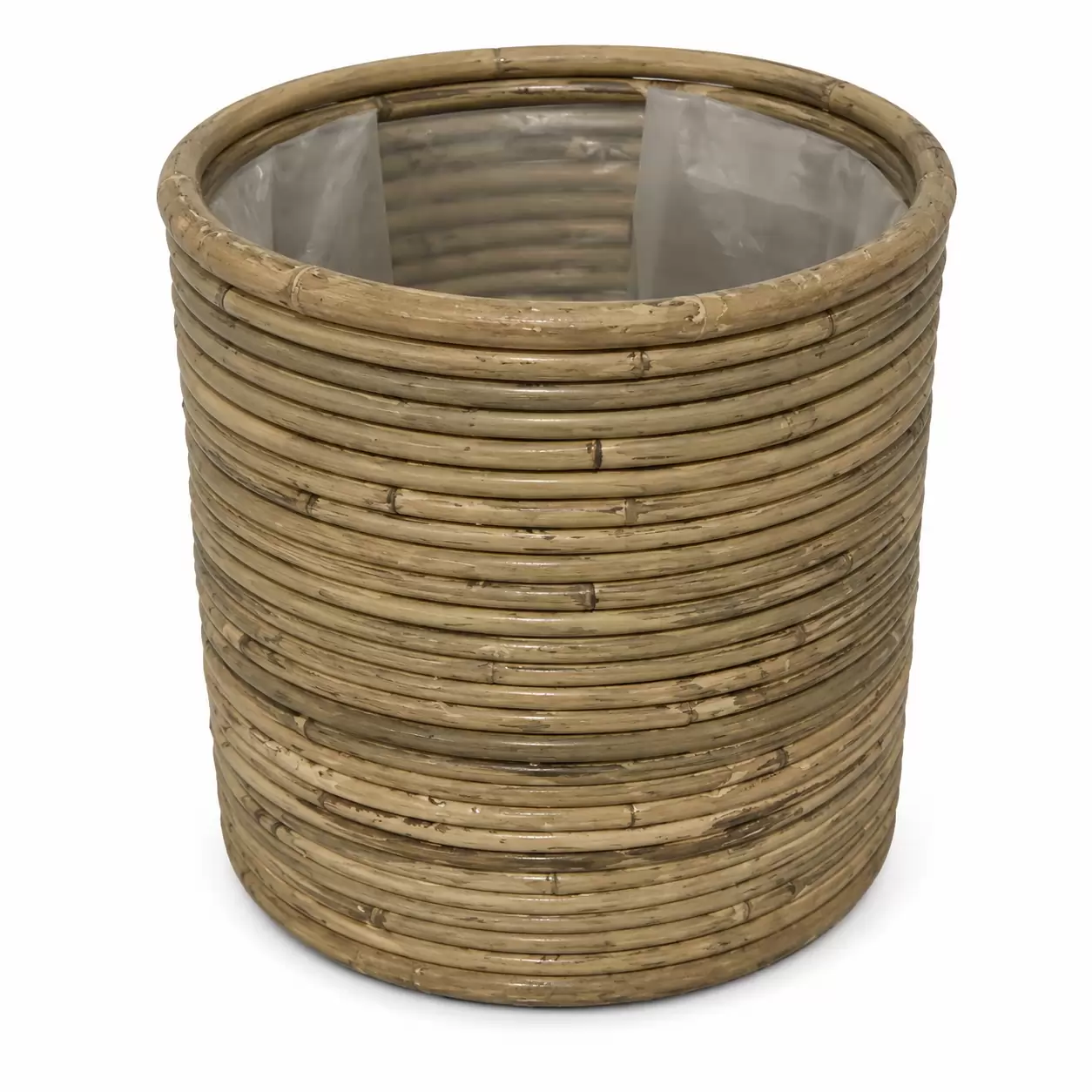 Саксия Стрипе Сива-Pot Round Stripe Grey D14H14см