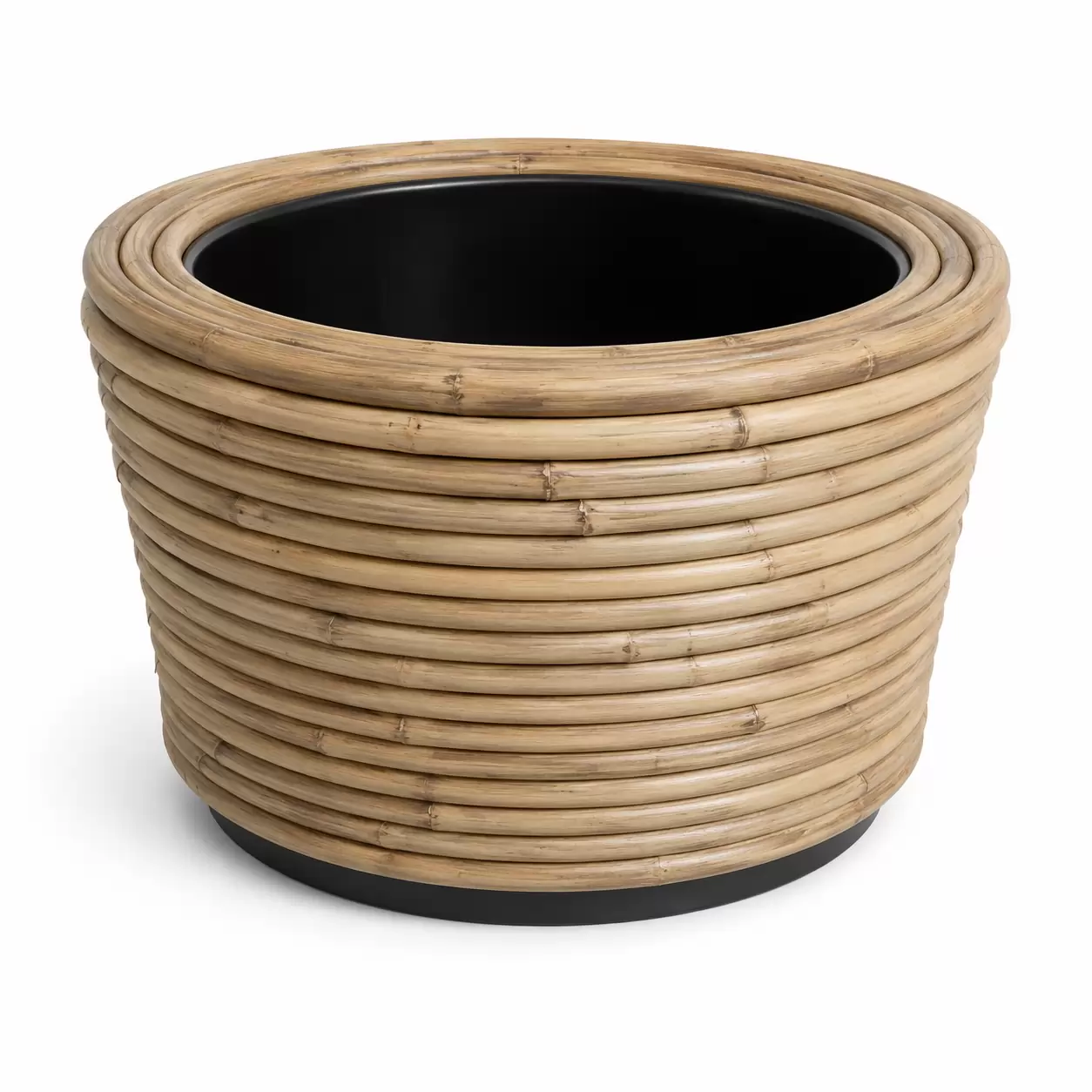 Саксия кръгла Стрипе Сива-Drypot Round Stripe Grey Ø24x14