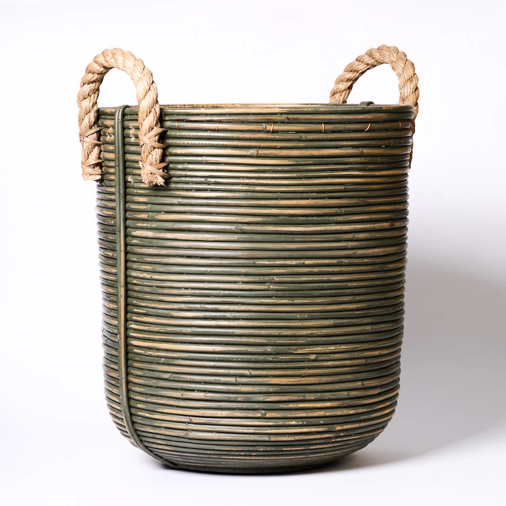 Кошница Стрипе Грей-Basket Stripe Ø45x50cм Ant Grey