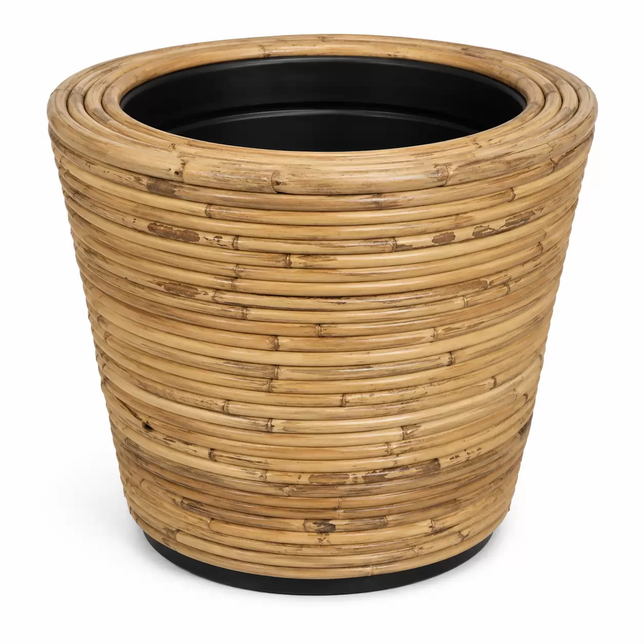Саксия кръгла Стрипе Сива-Drypot Round Stripe Grey Ø36x28см