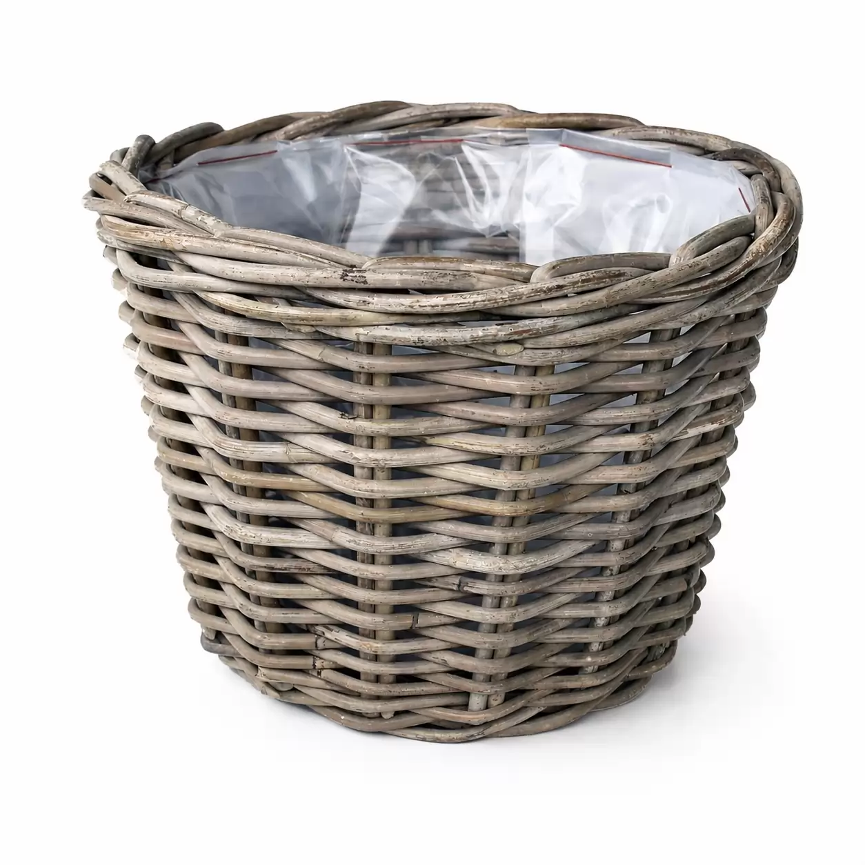 Саксия Класическа Ратан Сив-Pot Classic Rattan Grey Ø20x16см