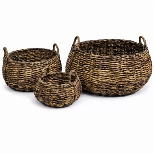 Кошница Абака Натурал-Basket Bowl Abaca Natural Ø33x18см