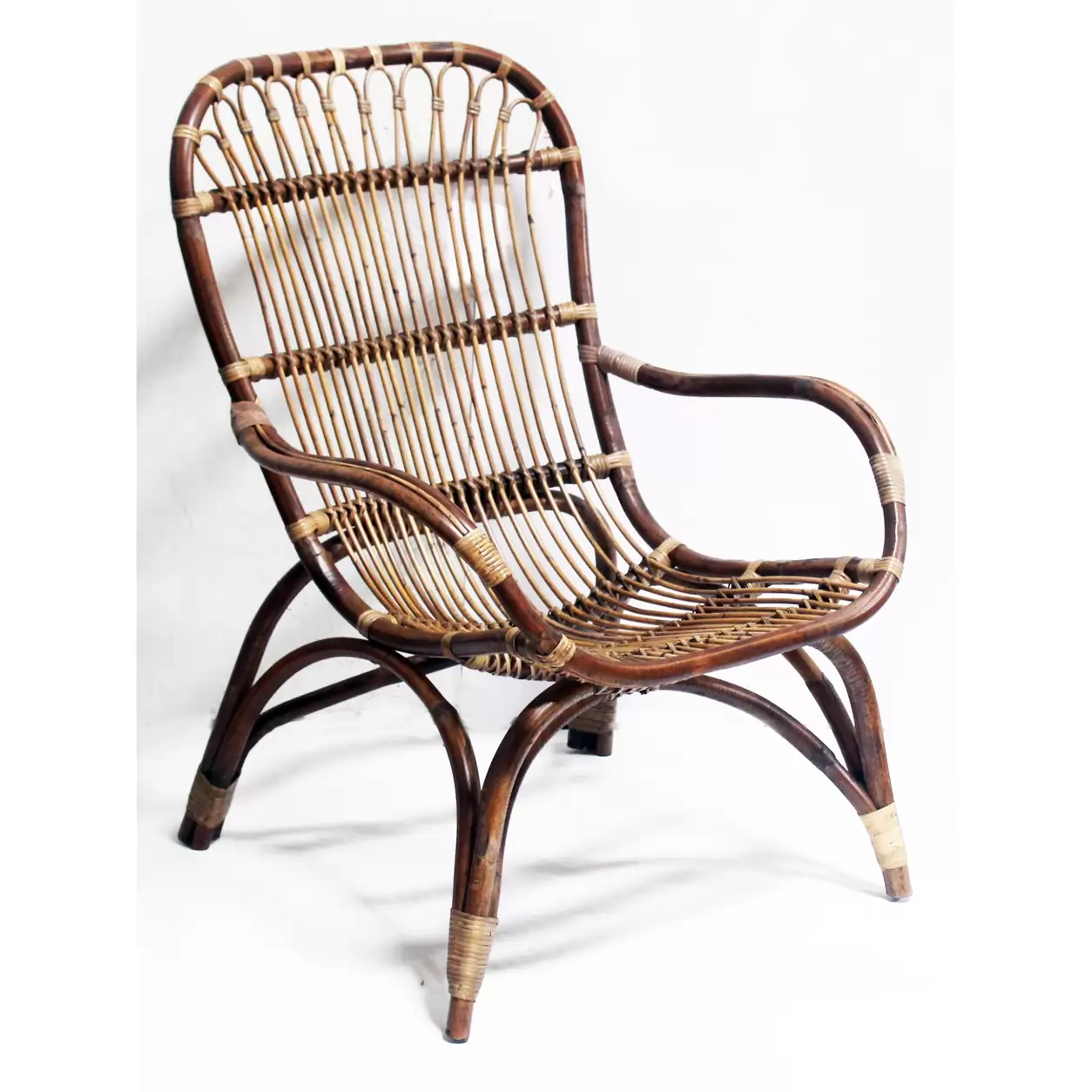 Стол Ратан Кафяв-Chair Rattan Brown 67X79H98см