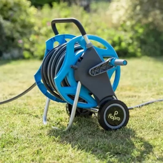 Градински маркуч с макара FloPro "Hose Cart Complete" - 30м