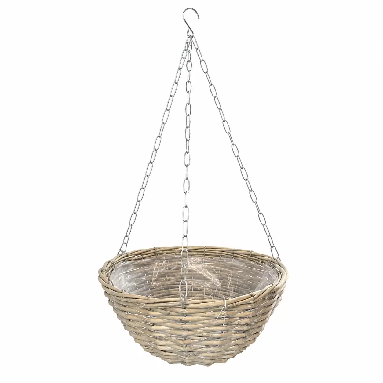 Висяща кошница Грей-Hanging Basket Willow Grey D30H15cм