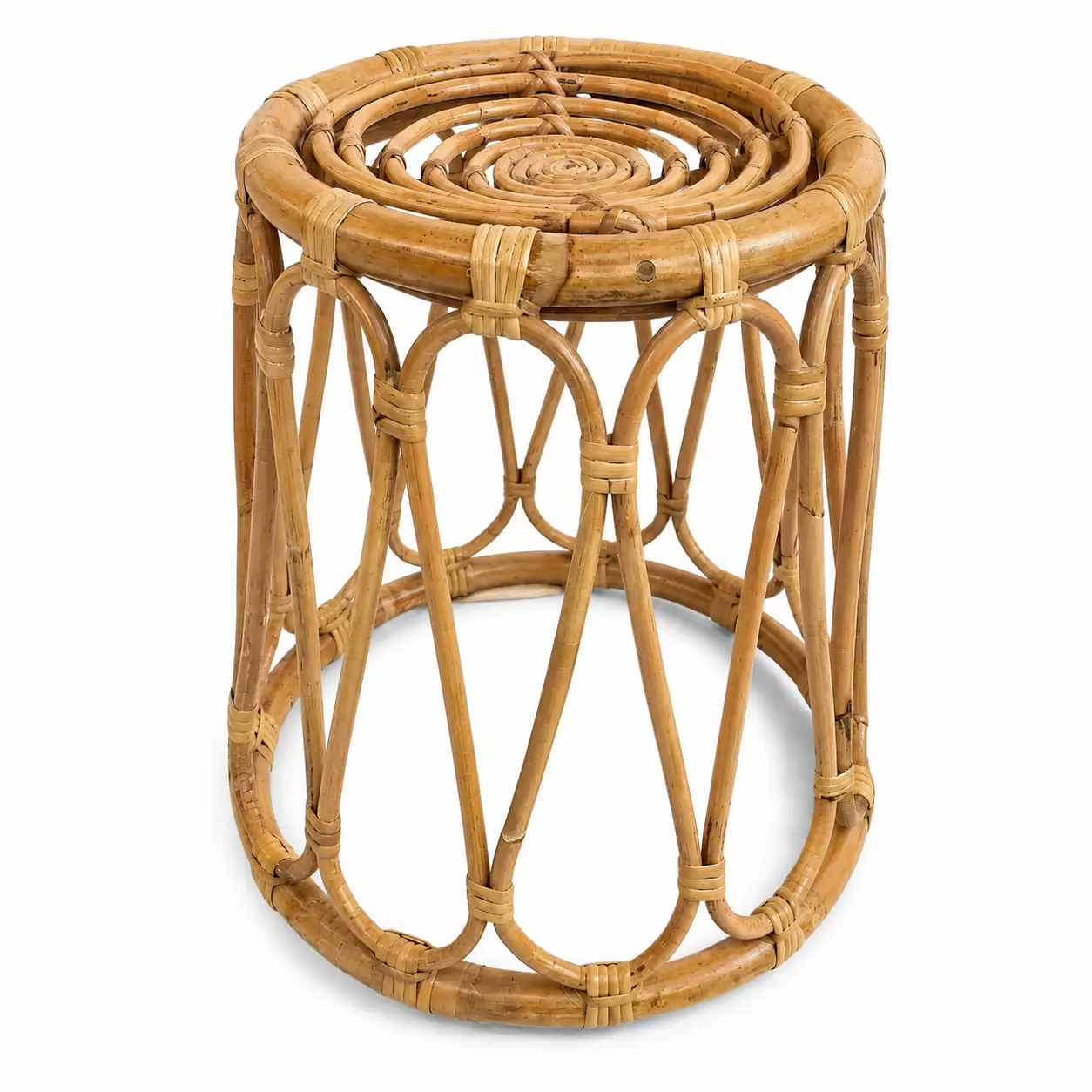 Стол Ратан Блонд-Stool Rattan Blond Ø30/40x41см