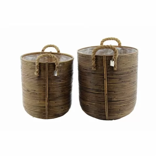 Кошница Бронзе Стрипе-Basket Stripe Bronze Ø40x45cм