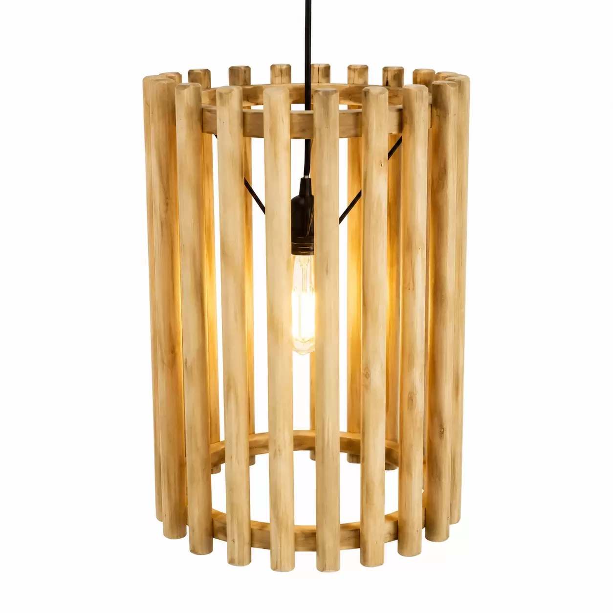 Лампа Тиково дърво-Lamp Teak Natural Ø40x50cм