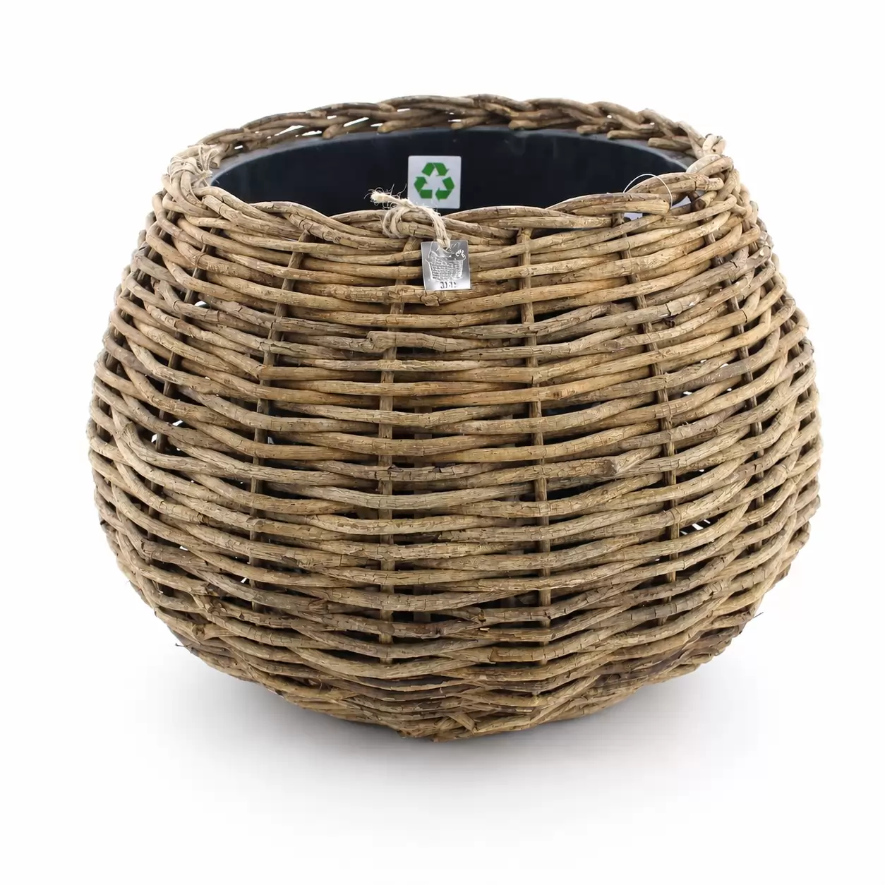 Саксия Тина Абака Натурал - Drypot Tina Abaca Natural D30H10cм