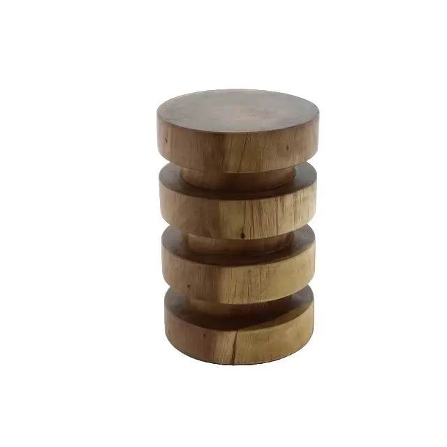 Стол/Маса Натурал - Stool Suar Natural/Brown Ø30x45cм