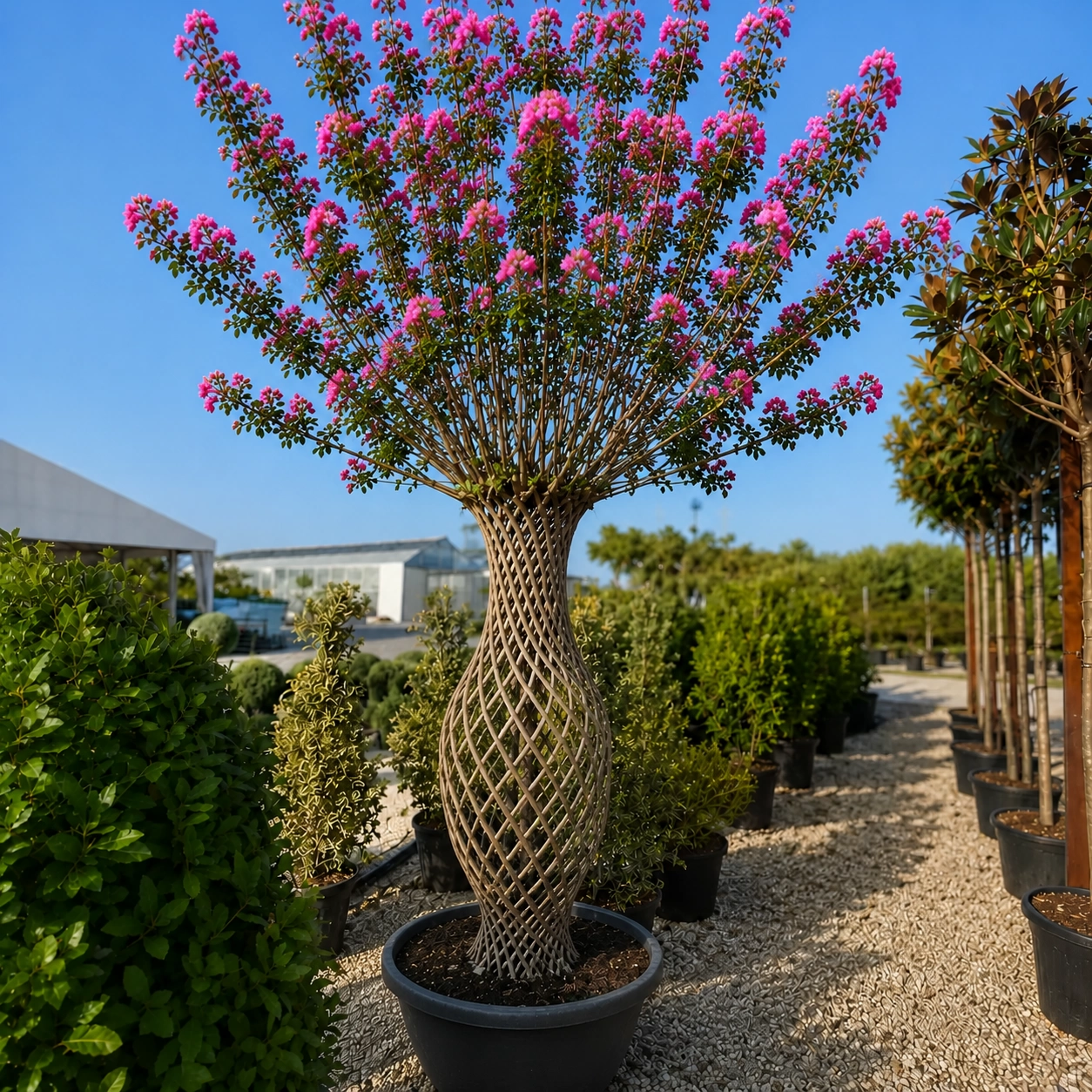 Индийски люляк Сплетен ствол 200-220см / Lagerstroemia indica 'Rosea' Amphora