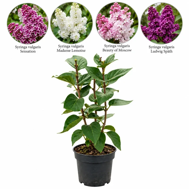 Люляк 60-80см, различни цветове /Syringa vulgaris